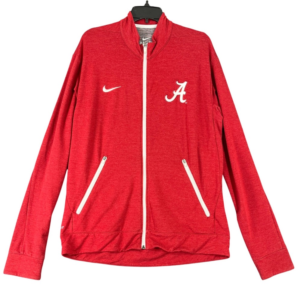 Alabama Crimson Tide Jacket Nike Dri Fit Athletic Performance Full Zip Men L